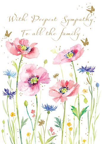 Deepest Sympathy To All Family Card