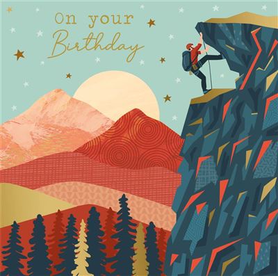 Climber Collage Birthday Card