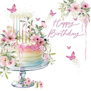 Pretty Layered Cake Birthday Card