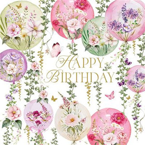 Pretty Balloons Birthday Card
