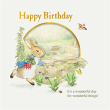 Load image into Gallery viewer, Peter Rabbit Happy Birthday Card
