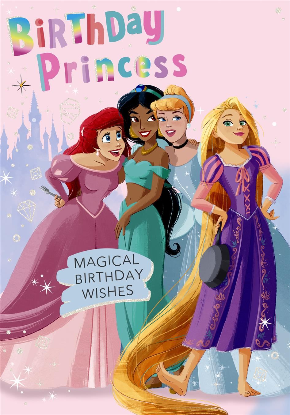 Disney Princess Birthday Card
