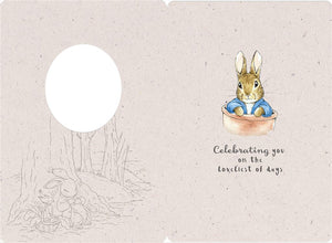 Peter Rabbit Christening Day Card