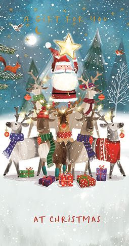 Father Christmas with Reindeers Money Wallet