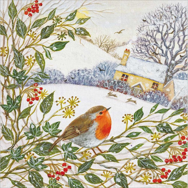 A Symbol Of Love Robin Christmas Card