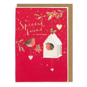 Special Friend Robin Christmas Card
