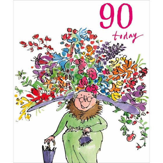 90th Birthday Card By Quentin Blake