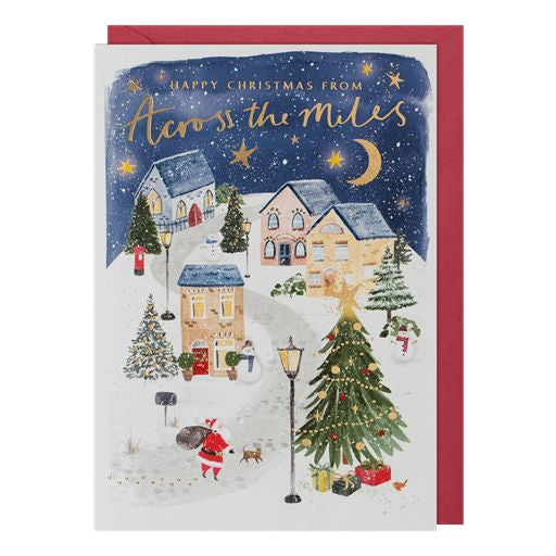 Happy Christmas from Across the Miles Christmas Card