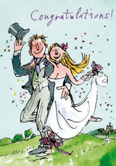 Quentin Blake Wedding Congratulations Card
