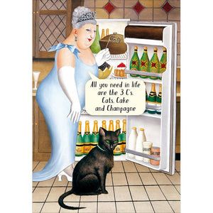 Beryl Cook 3 C’s Blank Card
