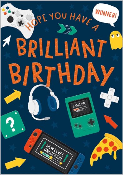 Another Level Gaming Birthday Card