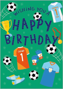Footie Mad Birthday Card