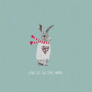 Hare Birthday Blank Card