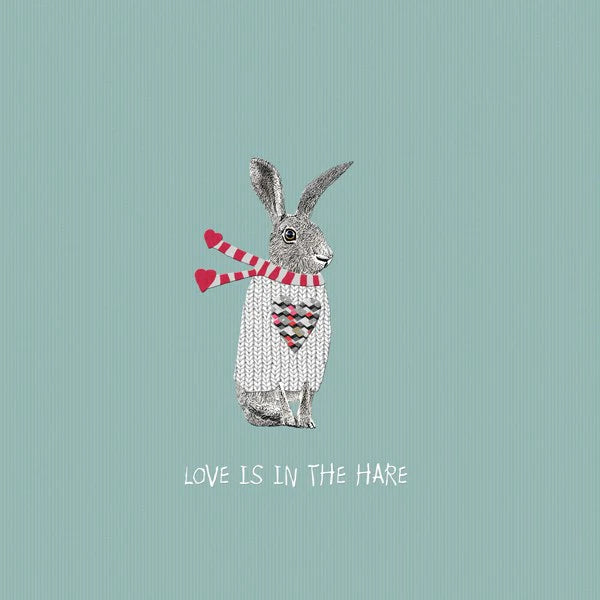 Hare Birthday Blank Card