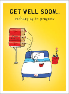 Recharging Get Well Soon Card