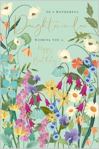 Flower Meadow Daughter-In-Law Birthday Card