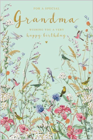 Summer Meadow Grandma Birthday Card