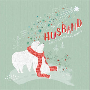 Polar Bear Husband Christmas Card