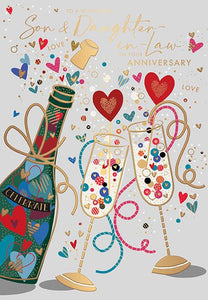 Son & Daughter-In-Law Anniversary Card