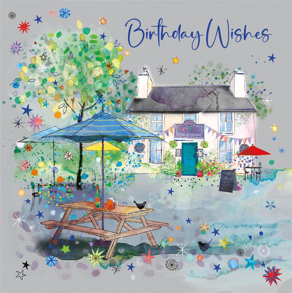 Pub Garden Birthday Card