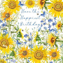Load image into Gallery viewer, Sunflower and Butterfly Birthday Card
