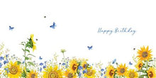 Load image into Gallery viewer, Sunflower and Butterfly Birthday Card
