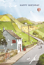 Load image into Gallery viewer, Country Pub, Sheep, Hot Air Balloon Birthday Card
