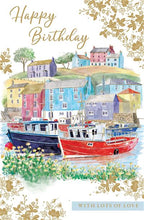 Load image into Gallery viewer, Harbourside Boats Birthday Card

