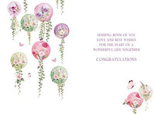 Load image into Gallery viewer, Flower Balloons Wedding Card
