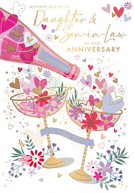 Daughter and Son-in-Law Your Anniversary Card