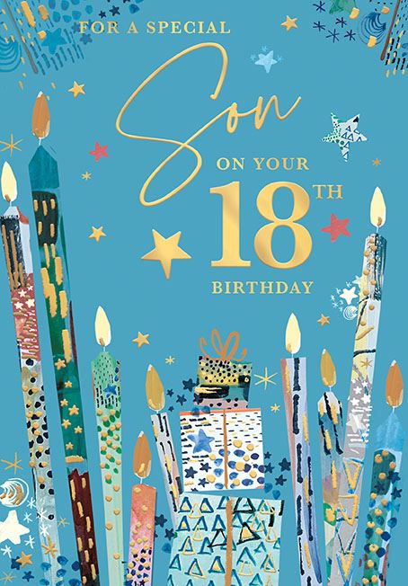 Special Son 18th Birthday Card