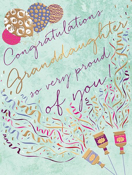 Congratulations Granddaughter Card