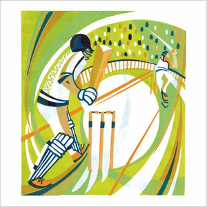 Paul Cleden Cricket Blank Card