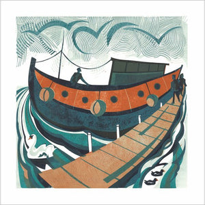 Paul Cleden Boat Blank Card