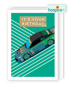 Racing Car Birthday Card
