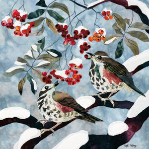 Redwings & Rowan Pack Of 5 Charity Christmas Cards