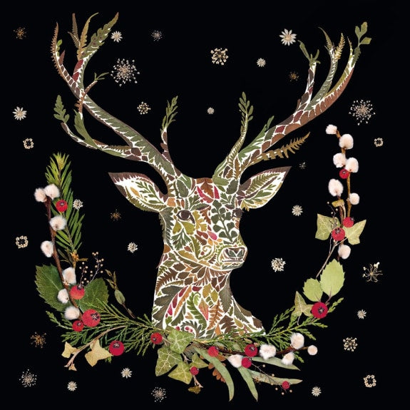 Stag Pack Of 8 Christmas Cards