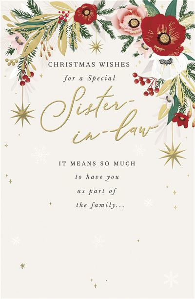 Christmas Wishes for a Special Sister-in-Law Card