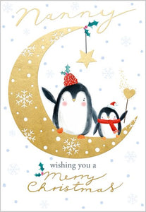 Penguin Nanny Christmas Card