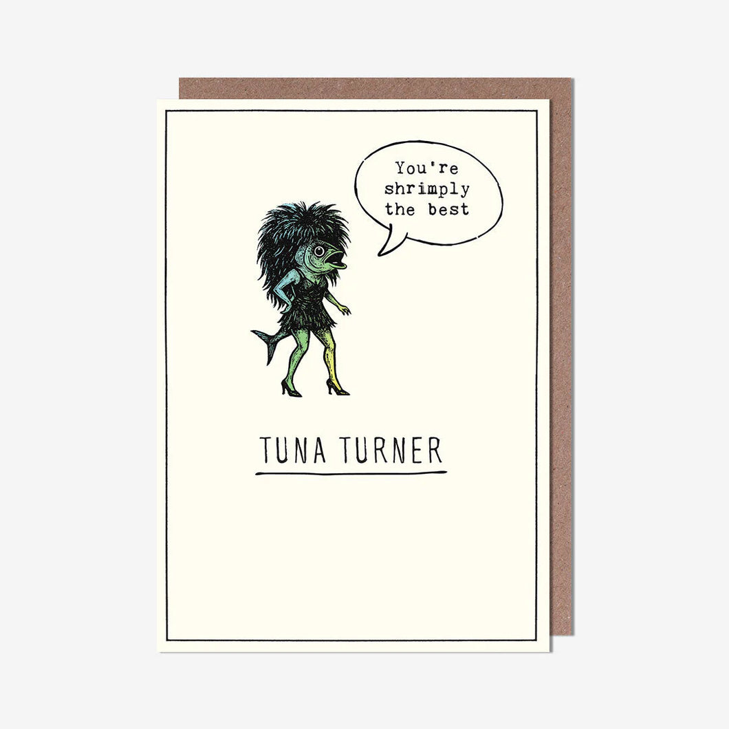 Shrimply The Best Tina Turner Birthday Card