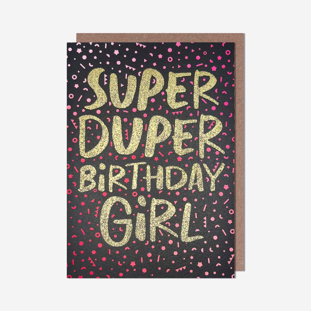 Super Duper Birthday Girl Card