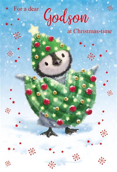 For A Dear Godson Christmas  Card