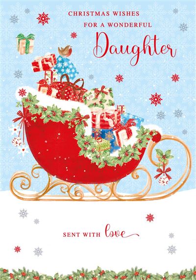 Wonderful Daughter Christmas Card
