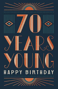 70th Birthday Card