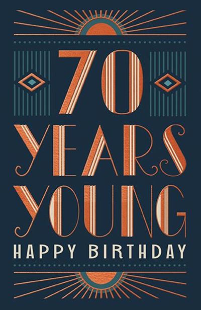 70th Birthday Card