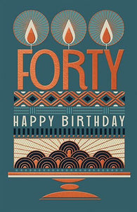 40th Birthday Card
