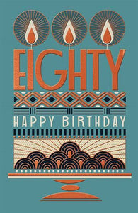 80th Birthday Card