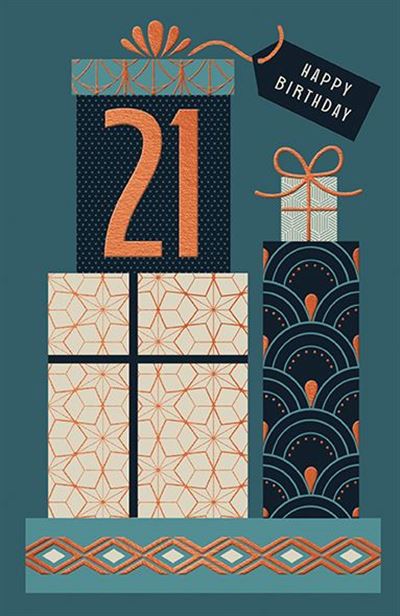 21st Birthday Card