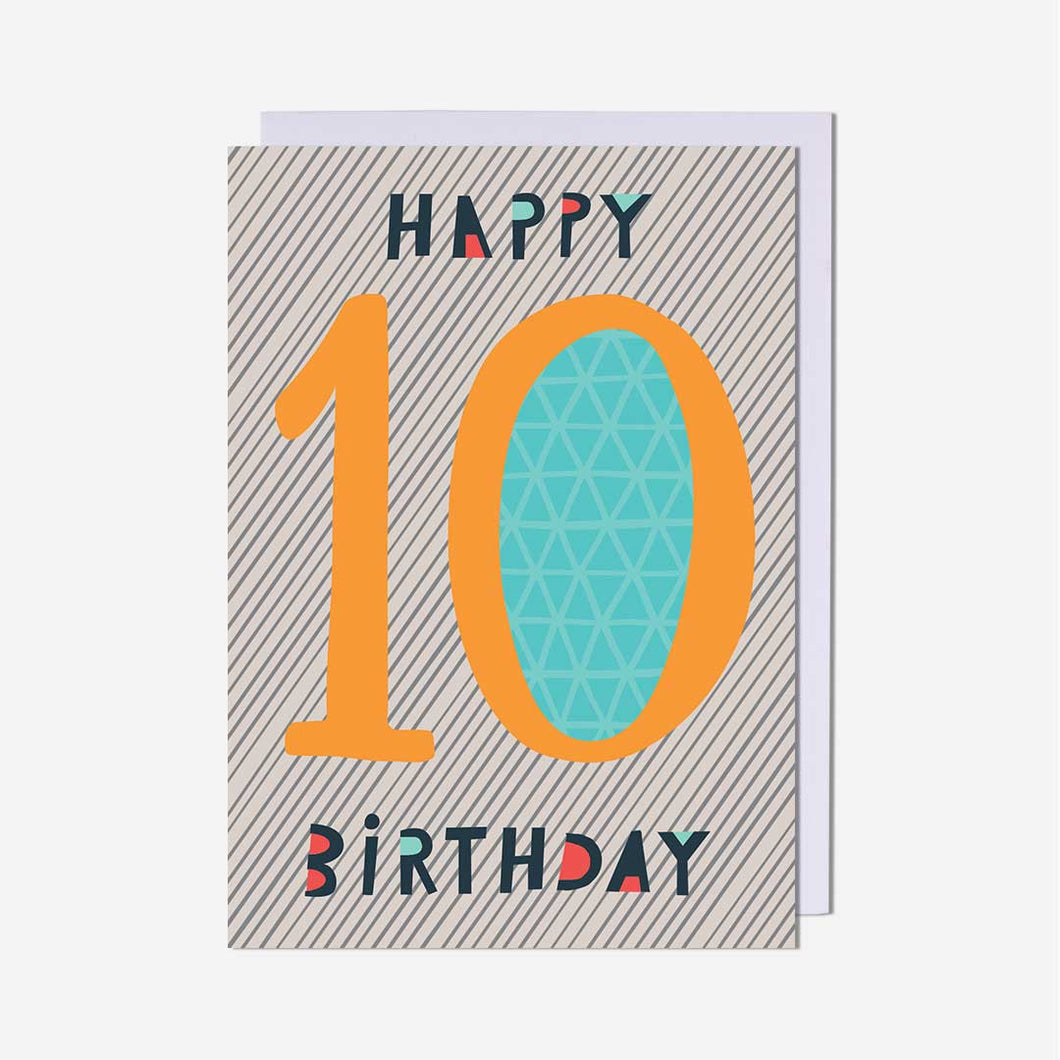 Ten Birthday Card