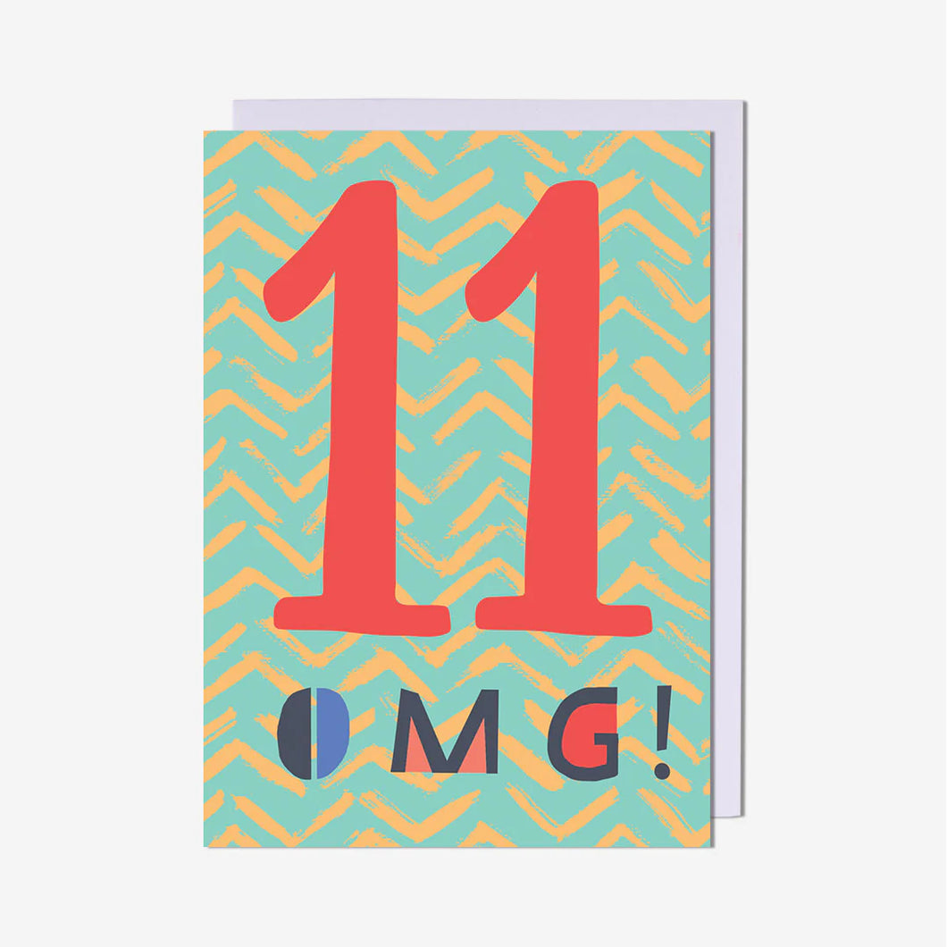 Eleven Birthday Card